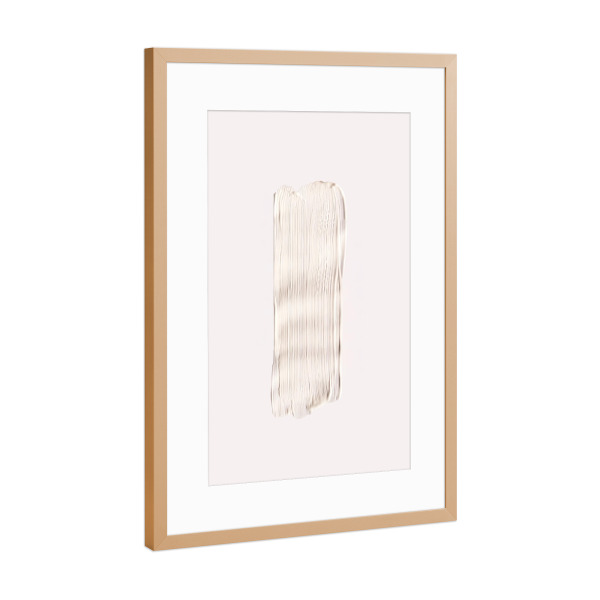 Poster mit Rahmen Kupfer "Wolkentänzer-Gemälde" artboxONE - Abstrakt - Pantone,Wolkentanz,Malerei,Pinsel,Minimal,Abstrakt