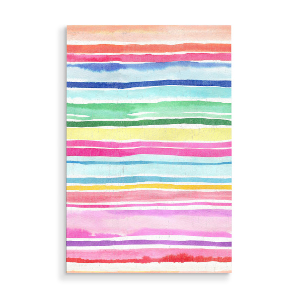 Holzbild "Sommer bunte Streifen rosa" artboxONE - Abstrakt,Geometrie,Fiktion,Marmor,Lustig - Streifen,Bunt,Geometrisch,Modern,Minimalistisch,Abstrakt