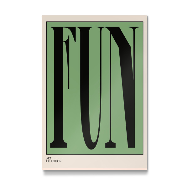 Galerie-Print "Typographic Exhibition" 75x50 cm artboxONE