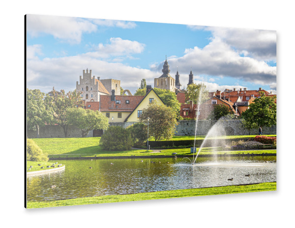 Alu-Dibond "Blick über den Park Almedalen" 75x50 cm artboxONE