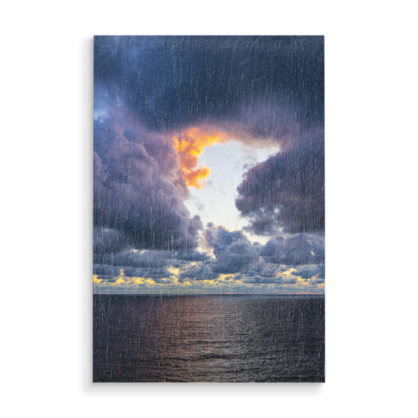 Holzbild "Dramatische Wolken" artboxONE - Natur,Reise,Reise / Strand und Meer