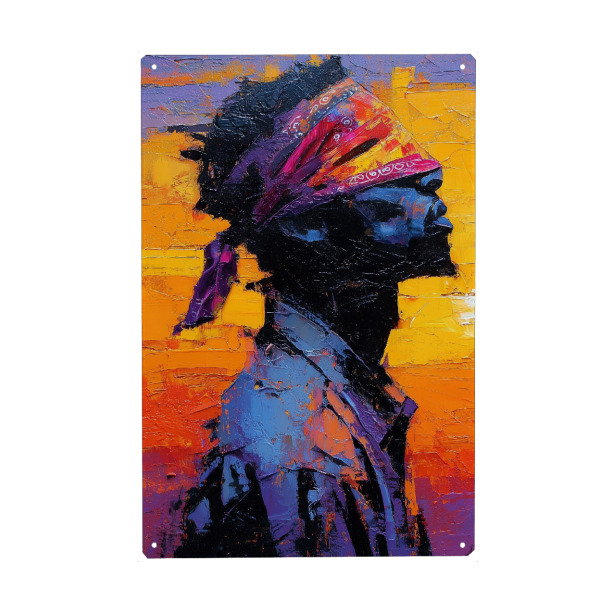 Holzbild "Der Blick nach innen" artboxONE - Abstrakt,Menschen,Streetart