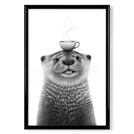 Otter mit Kaffee