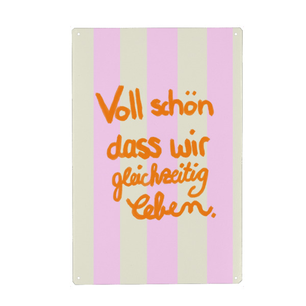 Holzbild "Voll schön dass - Typo" artboxONE - Typografie