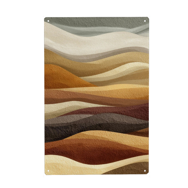 Metall Poster "Organic Flow – Earth Layers" artboxONE - Natur,Abstrakt