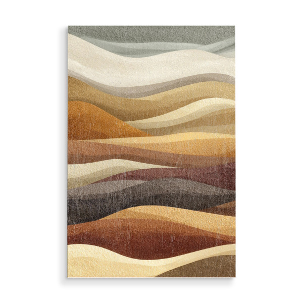 Holzbild "Organic Flow – Earth Layers" artboxONE - Natur,Abstrakt