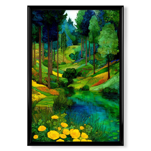 Wald im Klimt-Stil E