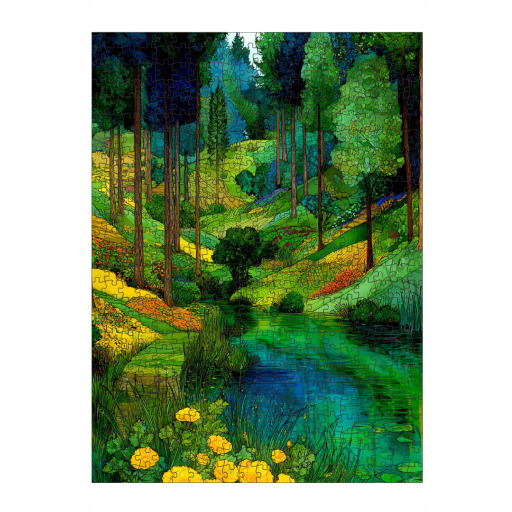 Forest by Klimt style E
