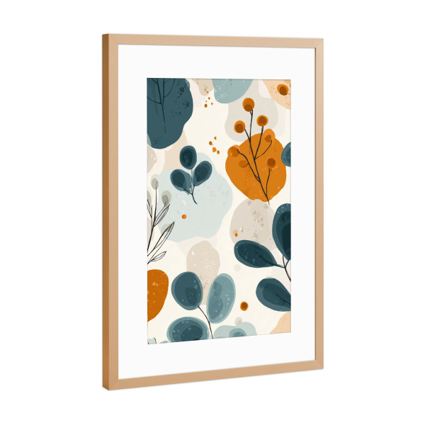 Poster mit Rahmen Kupfer "Botanische Ruhe" artboxONE - Natur,Floral