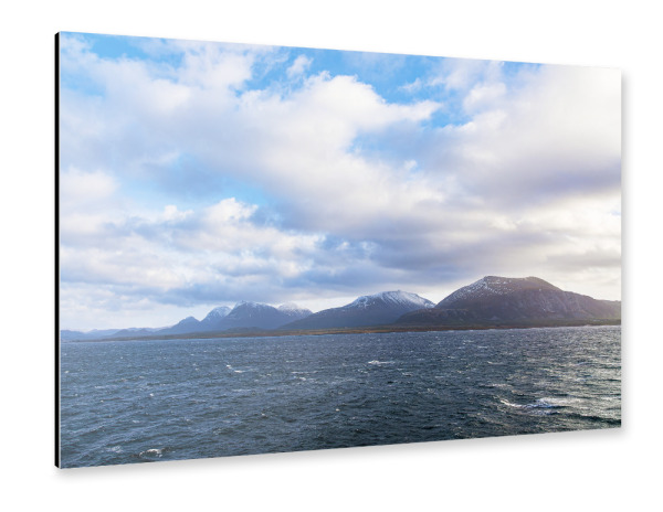 Alu-Dibond "Felsen und Berge nahe Kristiansund" 75x50 cm artboxONE