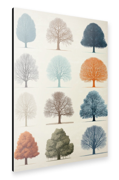 Alu-Dibond "Zwölf Bäume" 75x50 cm artboxONE