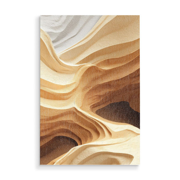 Holzbild "Im Fluss der Erde" artboxONE - Natur,Abstrakt