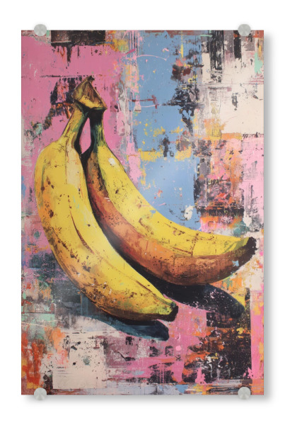 Acrylglasbild "Bananas x Pop" artboxONE - Menschen,Streetart