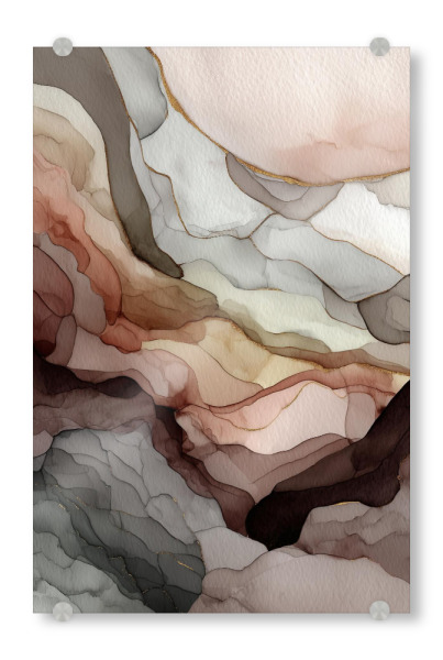 Acrylglasbild "Zwischen Schichten der Stille" artboxONE - Natur,Abstrakt