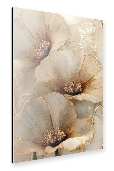 Alu-Dibond "Organische Eleganz in Gold" 75x50 cm artboxONE