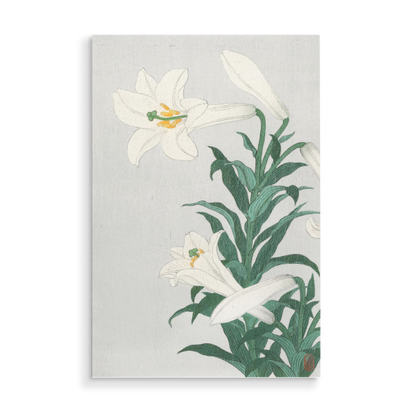 Holzbild "Lilien von Ohara Koson" artboxONE - Natur,Floral