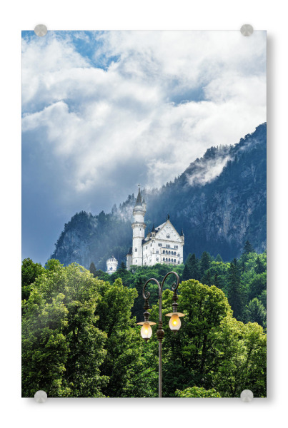 Acrylglasbild "Blick auf Schloss Neuschwanstein" artboxONE - Natur,Reise,Architektur