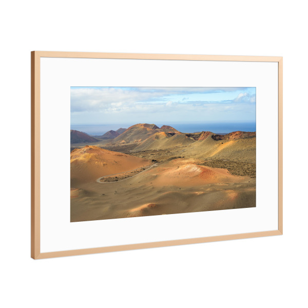 Poster mit Rahmen Kupfer "Timanfaya Nationalpark Lanzarote" artboxONE - Natur,Reise,Reise / Länder