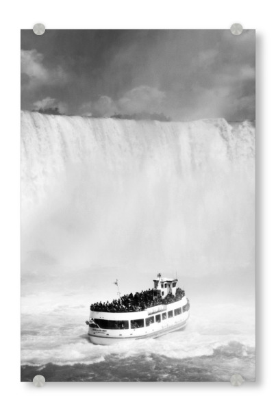 Acrylglasbild "Die Wasserfälle von Niagara" artboxONE - Reise,Schwarzweiß,Reise / Länder