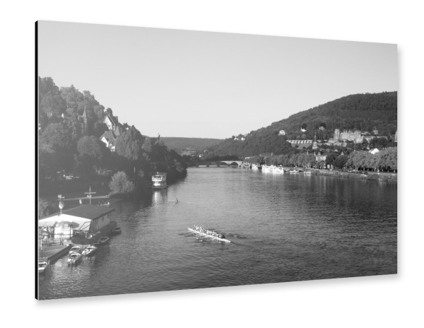 Alu-Dibond "Das ist Heidelberg am Neckar" 75x50 cm artboxONE