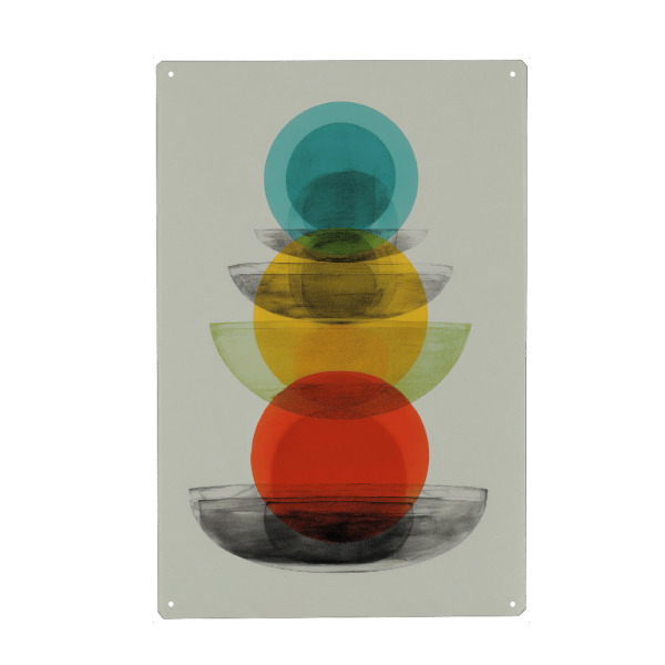 Metall Poster "Schichtung der Ruhe" artboxONE - Abstrakt,Geometrie