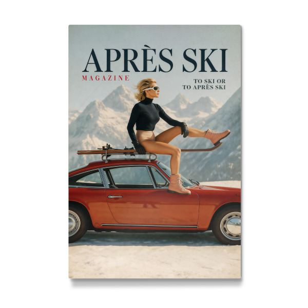Galerie-Print "Après-Ski-Chic Vintage Alpine" 30x20 cm artboxONE