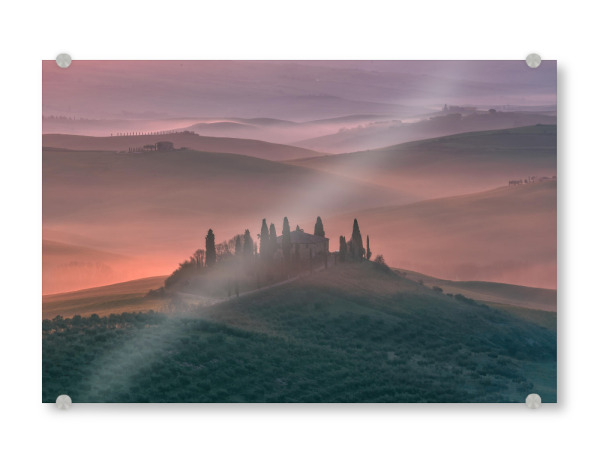 Acrylglasbild "Podere Belvedere Toskana" artboxONE - Natur,Reise,Reise / Länder