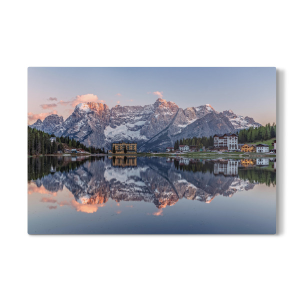 Galerie-Print "Sonnenuntergang am Misurinasee" 75x50 cm artboxONE