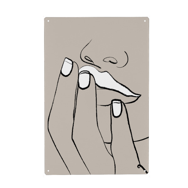 Holzbild "Lips & Seduction" artboxONE - Abstrakt,Menschen