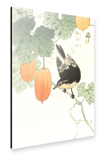 Alu-Dibond "Vogel und Khaki" 30x20 cm artboxONE