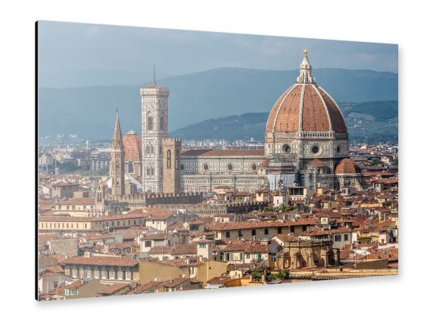 Alu-Dibond "Florenz Stadtpanorama" 30x20 cm artboxONE