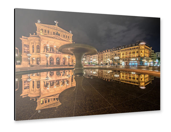 Alu-Dibond "Alte Oper Frankfurt am Main" 75x50 cm artboxONE