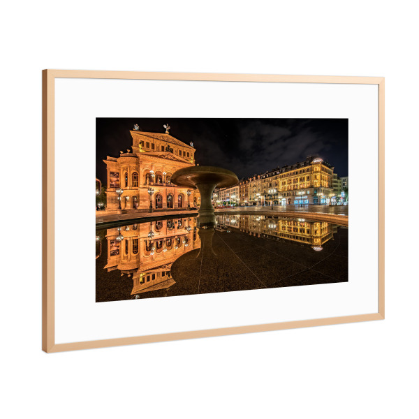 Poster mit Rahmen Kupfer "Alte Oper Frankfurt am Main" artboxONE - Reise,Architektur,Städte / Frankfurt
