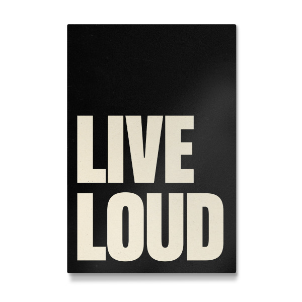 Galerie-Print "Live Loud Bold motivierend" 75x50 cm artboxONE