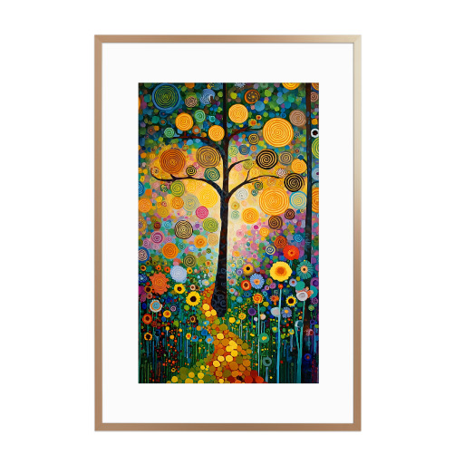 Wald bunt, Klimt (matart)