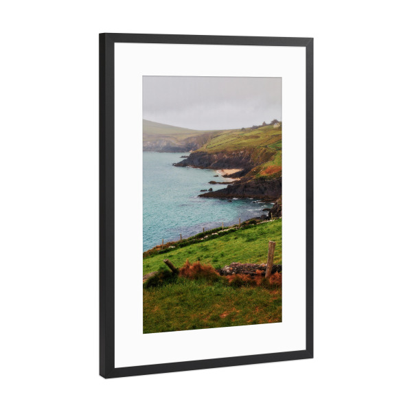 Poster mit Rahmen Schwarz (Metallic) "Irish Coast" artboxONE - Natur,Reise,Reise / Strand und Meer,Reise / Länder