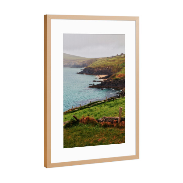 Poster mit Rahmen Kupfer "Irish Coast" artboxONE - Natur,Reise,Reise / Strand und Meer,Reise / Länder