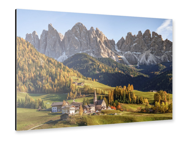 Alu-Dibond "Italienische Alpen im Herbst" 75x50 cm artboxONE
