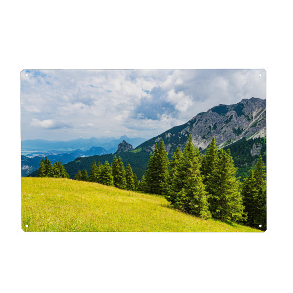 Metall Poster "Landschaft am Breitenberg" artboxONE - Natur,Reise