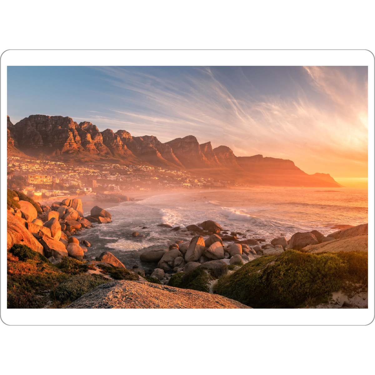 Tischset "Camps Bay Südafrika" artboxONE - Reise,Reise / Afrika,Reise / Länder