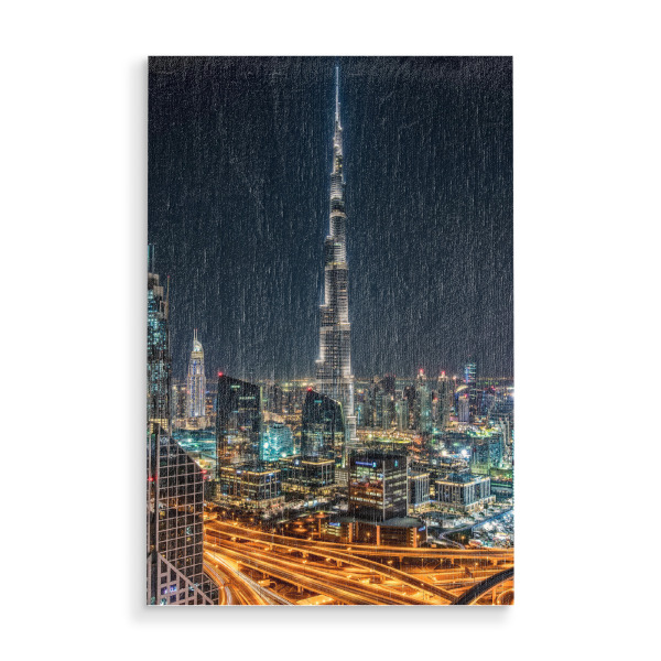 Holzbild "Burj Khalifa Dubai" artboxONE - Städte,Reise,Architektur,Städte / Dubai