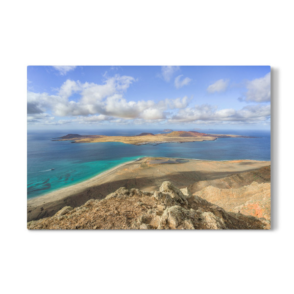 Galerie-Print "Lanzarote Blick nach La Graciosa" 75x50 cm artboxONE