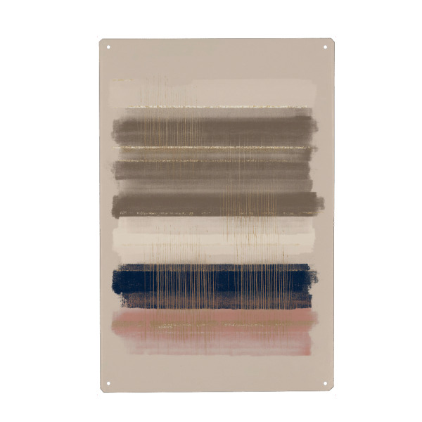 Metall Poster "Horizont der Balance" artboxONE - Natur,Abstrakt,Geometrie