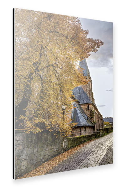 Alu-Dibond "Herbst in Marburg" 75x50 cm artboxONE