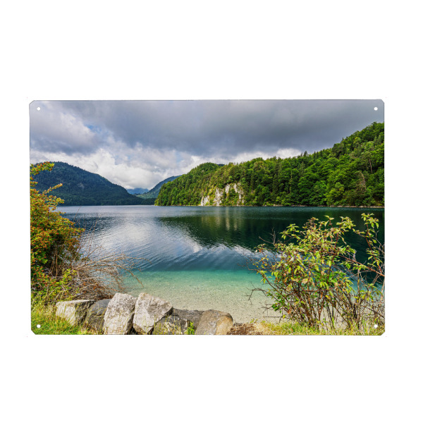 Holzbild "Alpsee im Allgäu" artboxONE - Natur,Reise