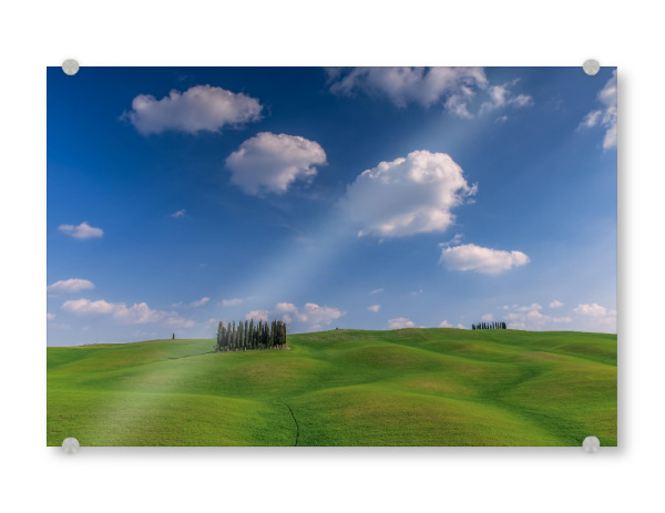 Acrylglasbild "Frühling im Val d'Orcia" artboxONE - Natur,Reise,Reise / Länder