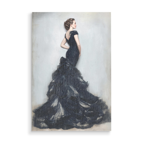 Holzbild "Traumhafte Abendmode" artboxONE - Floral,Menschen,Fashion