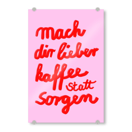 Lieber Kaffee statt sorgen
