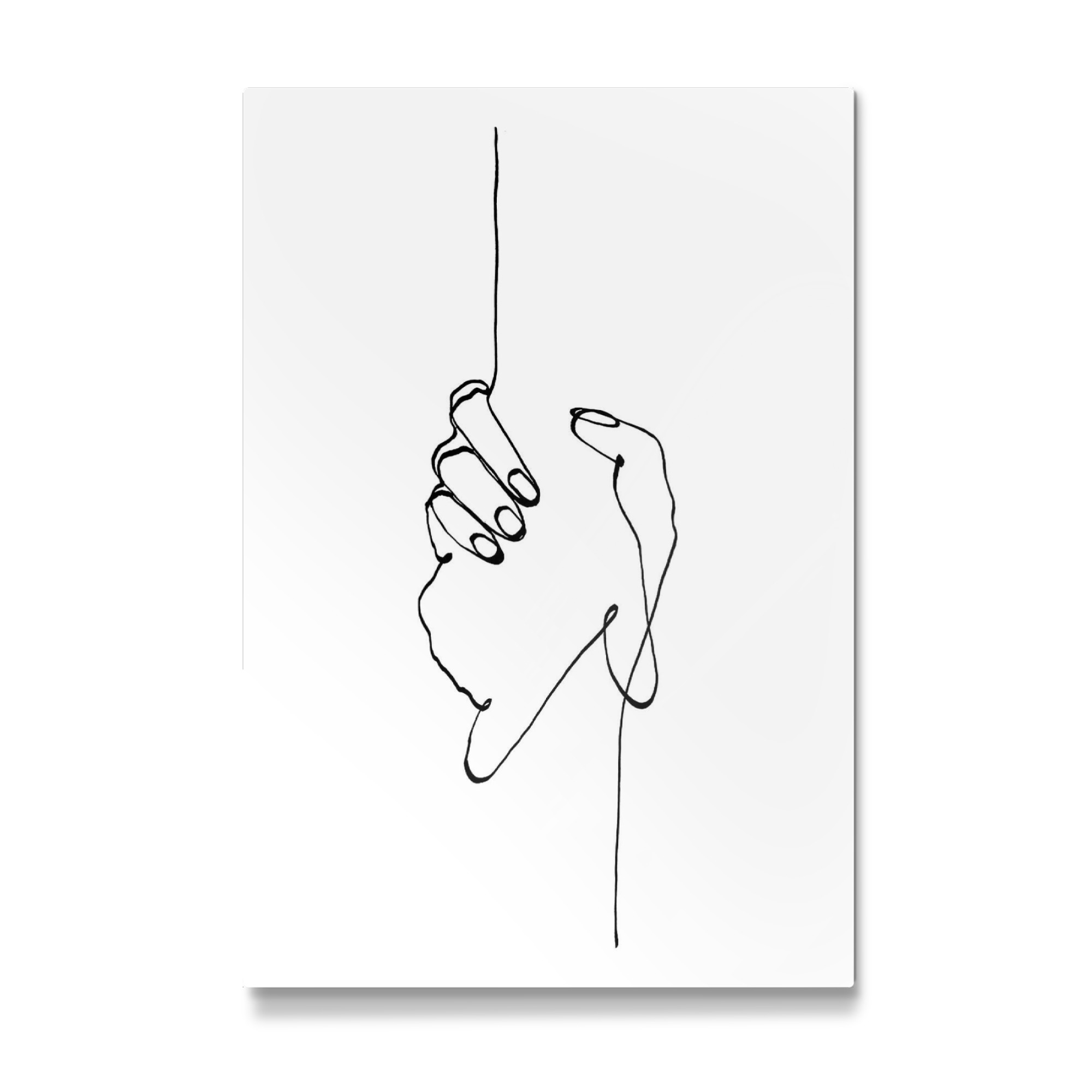 Galerie-Print "Line ARt // Helping hands" 30x20 cm artboxONE