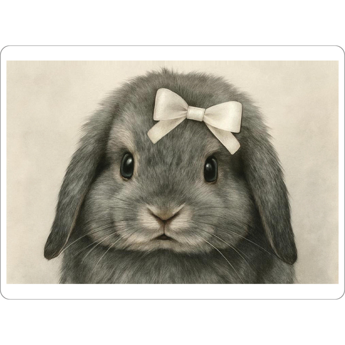 Tischset "Kaninchen Baby Hase Schleife" artboxONE - Tiere